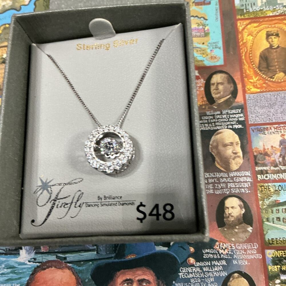 Firefly By Brilliance Dancing Simulated Diamond Necklace NWT 3606